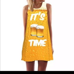 🍁Beer Thirty “, Shift dress Women’s L 🧡Halloween